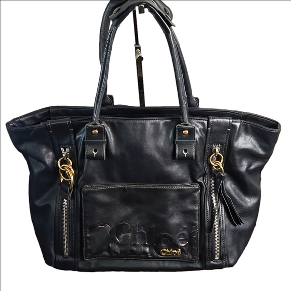 Chloe Leather Eclipse Tote‎ EUC - Picture 1 of 16